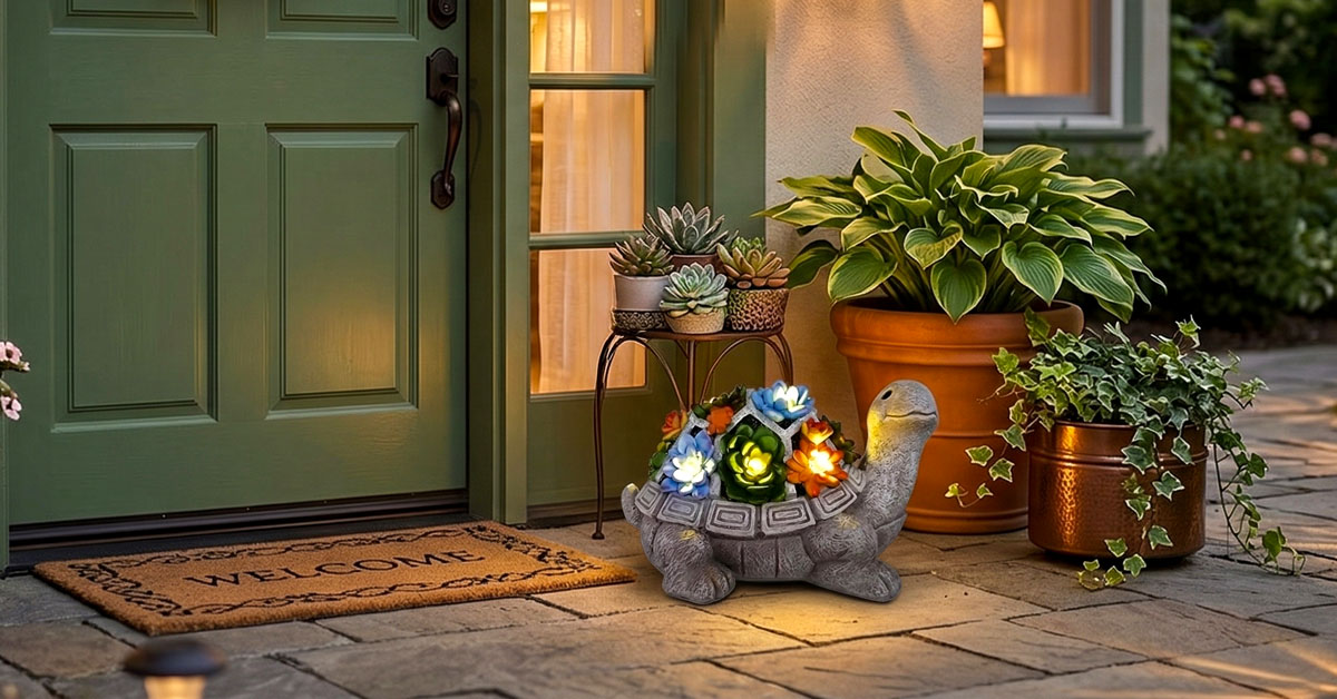 Ideal für Terrasse, Balkon, Garten und Hauseingang