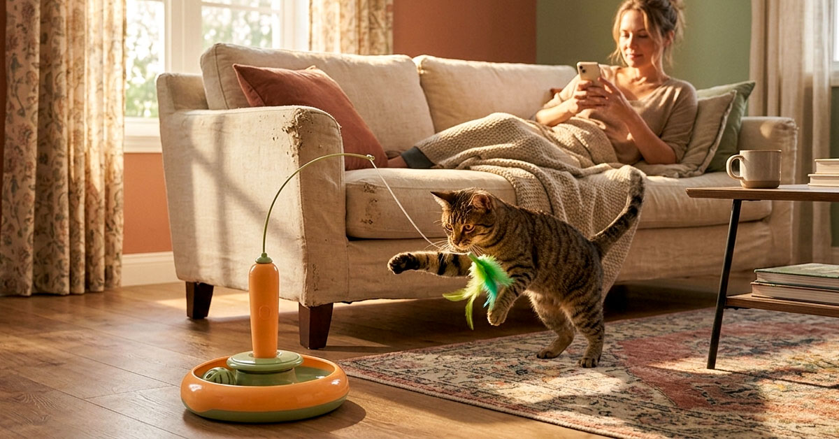 Beschäftigt Ihre Katze – ganz ohne Ihr Zutun.