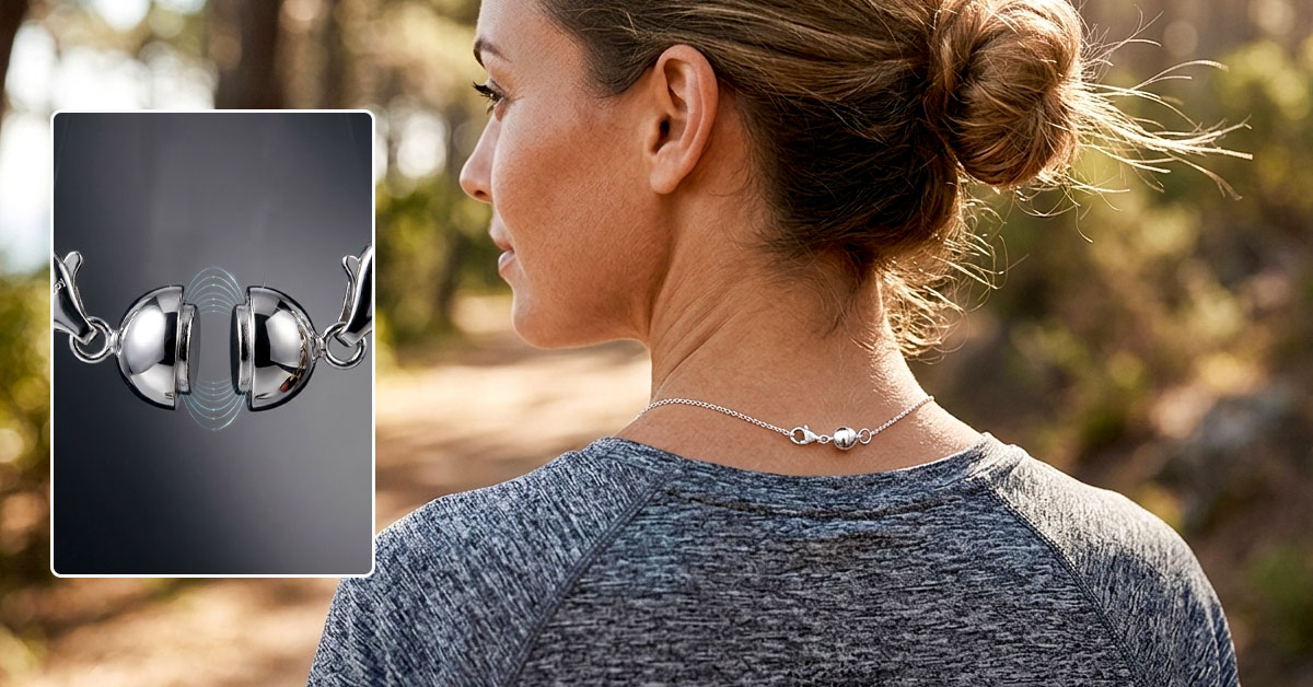 Starke Magnete halten Schmuck den ganzen Tag sicher