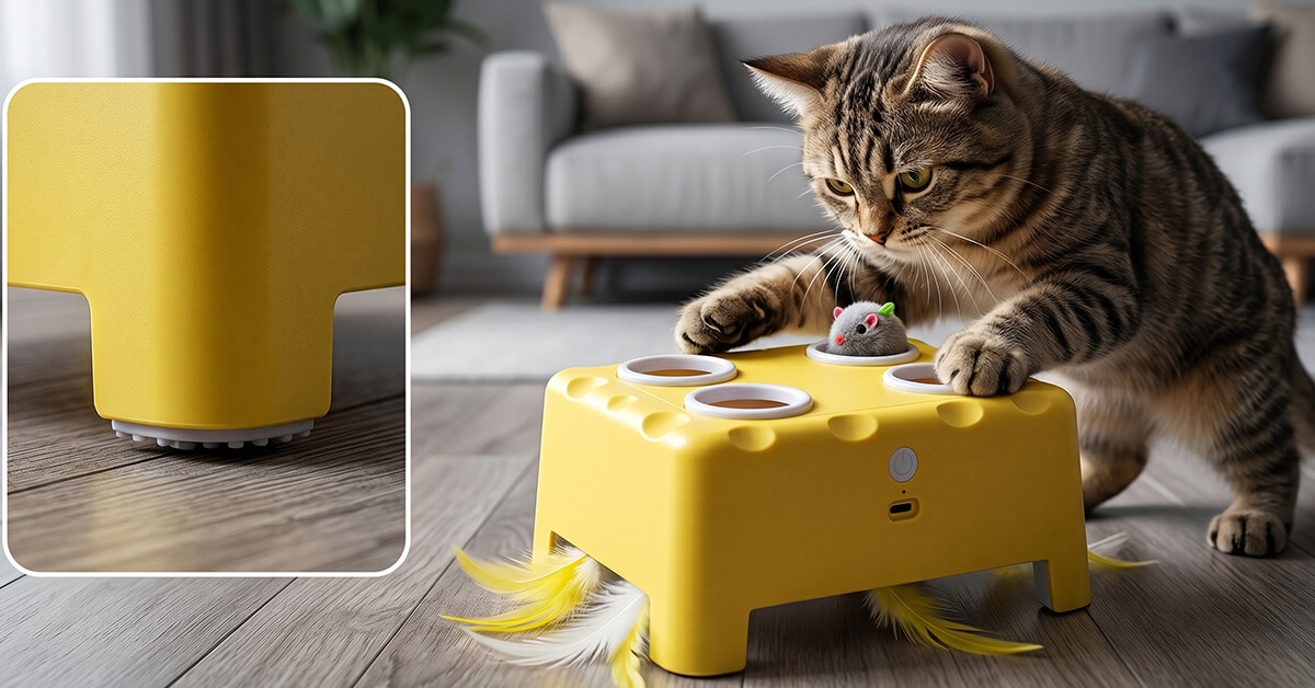 Stabiler rutschfester Boden hält auch bei wildem Spiel sicher stand